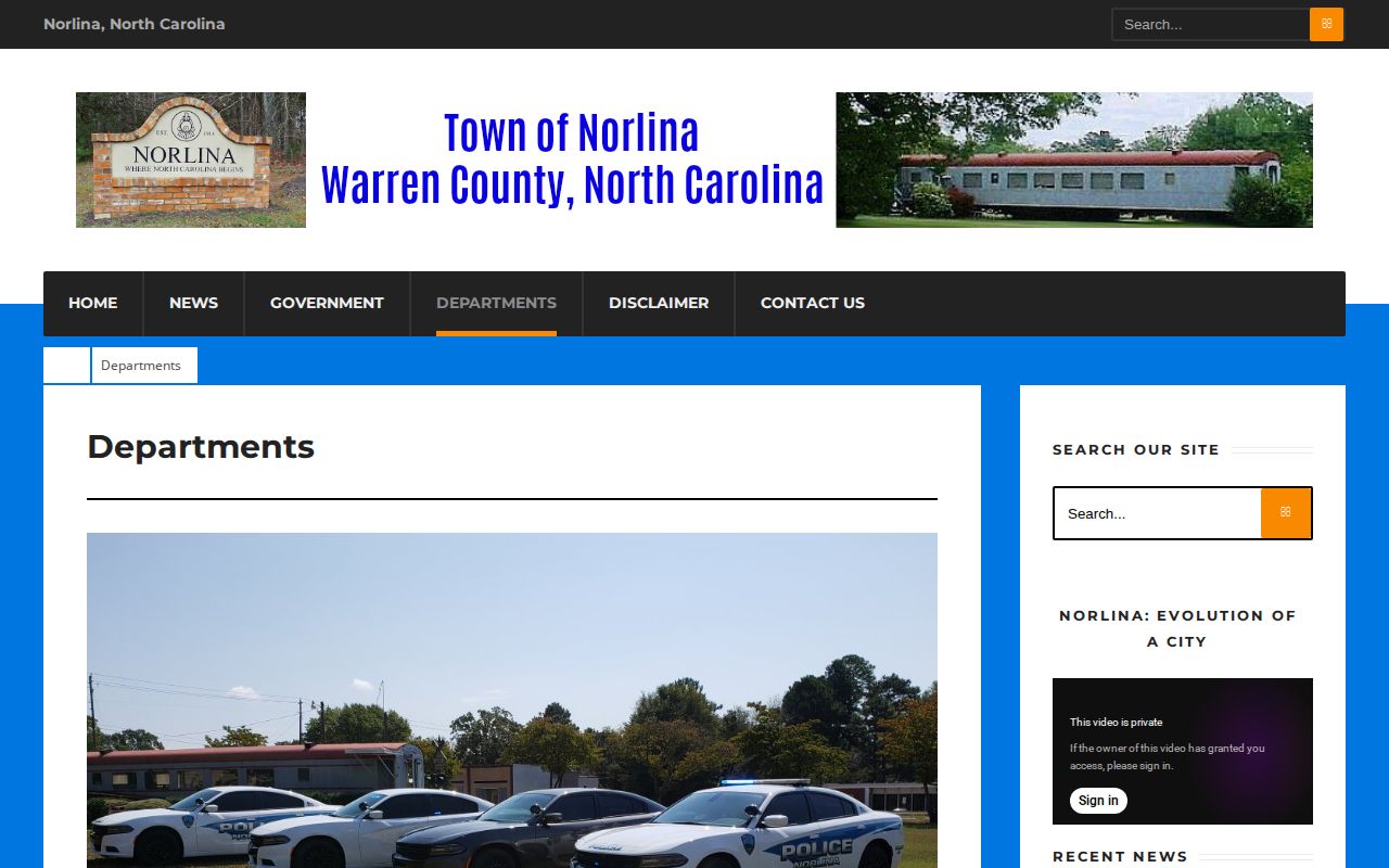 Norlina Police department contact for Norlina arrest records
